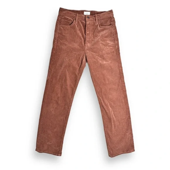 Anthropolgie x MOTHER The Tomcat High-Rise Straight Corduroy Jeans Hopscotch